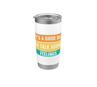 Es un buen día para hablar de sentimientos Vaso térmico de acero inoxidable de doble pared