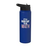 Es un buen día para hacer matemáticas Amante del maestro Nerd Matemáticas Stainless Steel Insulated Water Bottle