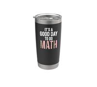 Es un buen día para hacer matemáticas Amante del maestro Nerd Matemáticas Vaso térmico de acero inoxidable de doble pared