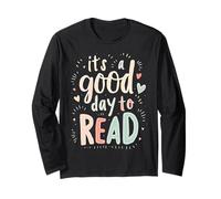 Es un Buen día para Leer Bookworm Fun Happy Reading Vibe Manga Larga
