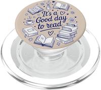 Es un Buen día para Leer Libro Amor Cozy Bookworm Reading Love PopSockets PopGrip para MagSafe