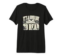 Es un Buen día para Leer Libros Divertidos de Libros Abiertos Camiseta Premium