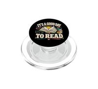 Es un Buen día para Leer Libros Divertidos de Libros Abiertos PopSockets PopGrip para MagSafe