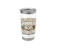 Es un buen día para leer libros divertidos de libros abiertos Vaso térmico de acero inoxidable de doble pared