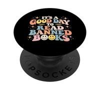 Es un Buen día para Leer Libros prohibidos Amante de Libros Adictos a los Libros PopSockets PopGrip Adhesivo