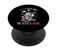 Es un Buen día para Leer un Libro Amantes del Espacio Amantes de los Libros Divertidos PopSockets PopGrip Adhesivo