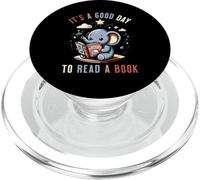 Es un Buen día para Leer un Libro Amantes del Espacio Amantes de los Libros Divertidos PopSockets PopGrip para MagSafe