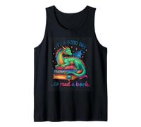 Es un Buen día para Leer un Libro Dragon Art Camiseta sin Mangas