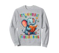 Es un Buen día para Leer un Libro Elefante Leer un Libro Niños Sudadera