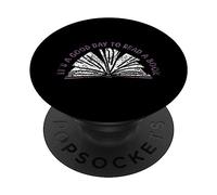 Es Un Buen Día para Leer Un Libro Reserve Lector Lectura PopSockets PopGrip Adhesivo