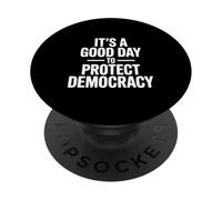 Es un Buen día para Proteger la Democracia y los entusiastas del Voto PopSockets PopGrip Adhesivo