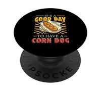 Es un Buen día para Tener un Perro de maíz PopSockets PopGrip Adhesivo
