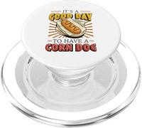Es un Buen día para Tener un Perro de maíz PopSockets PopGrip para MagSafe