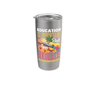 Es un buen día para tocar ukelele músico hawaiano Vaso térmico de acero inoxidable de doble pared