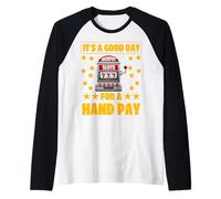 Es un buen día para un pago manual Camiseta Manga Raglan