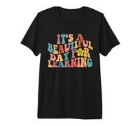Es un Hermoso día para Aprender el Estilo Groovy Waves Camiseta Premium