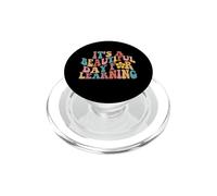 Es un Hermoso día para Aprender el Estilo Groovy Waves PopSockets PopGrip para MagSafe
