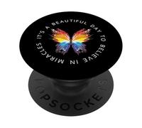 Es un Hermoso día para Creer en Milagros FIV PopSockets PopGrip Adhesivo