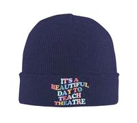 Es Un Hermoso Día para Enseñar Teatro Unisex Watch Cap Cálido Gorro Invierno Clásico Gorro De Punto para Ciclismo Deportes Pasear Al Perro