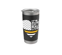Es un hermoso día para salvar la seguridad pública 911 Dispatcher Vaso térmico de acero inoxidable de doble pared