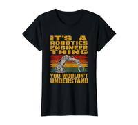 Es un Ingeniero robótico Cosa Divertido Brazo de Robot Industrial Camiseta gráfica económica, Mujer, Negro, S