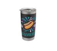 Es un mal día para ser un Glizzy Hotdog al estilo retro de los 90 Vaso térmico de acero inoxidable de doble pared