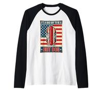 Es un Mal día para ser un Perro Caliente Camiseta Manga Raglan