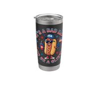 Es un mal día para ser un perro caliente divertido y alegre Vaso térmico de acero inoxidable de doble pared