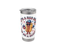Es un mal día para ser un perro caliente divertido y alegre Vaso térmico de acero inoxidable de doble pared