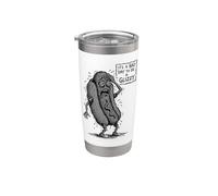 Es un mal día para ser una divertida caricatura de perritos calientes Vaso térmico de acero inoxidable de doble pared