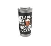 Es un mal día para un cubo de palomitas, divertida película nocturna, cine Vaso térmico de acero inoxidable de doble pared