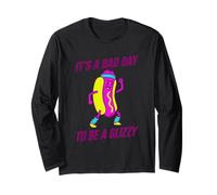 Es Un Malo Día para Ser Un Glizzy Funny Hotdog Corriendo Meme Manga Larga