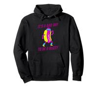 Es Un Malo Día para Ser Un Glizzy Funny Hotdog Corriendo Meme Sudadera con Capucha