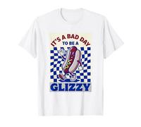 Es Un Malo Día para Ser Un Glizzy Funny Hotdog Retro Meme Camiseta