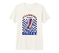 Es Un Malo Día para Ser Un Glizzy Funny Hotdog Retro Meme Camiseta Premium