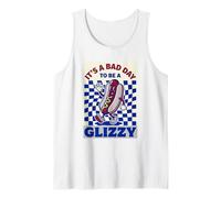 Es Un Malo Día para Ser Un Glizzy Funny Hotdog Retro Meme Camiseta sin Mangas