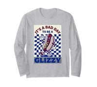 Es Un Malo Día para Ser Un Glizzy Funny Hotdog Retro Meme Manga Larga