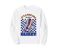 Es Un Malo Día para Ser Un Glizzy Funny Hotdog Retro Meme Sudadera
