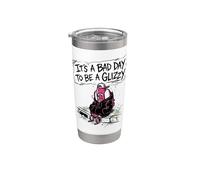 Es Un Malo Día Para Ser Un Glizzy Triste Hotdog Meme Vaso térmico de acero inoxidable de doble pared