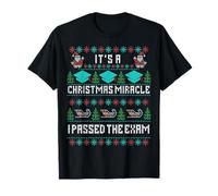 Es un Milagro navideño Pasé el Examen Bar CPA Enfermera Grad Camiseta