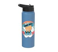 Es un niño, embarazo, nuevos padres, revelación de género Stainless Steel Insulated Water Bottle