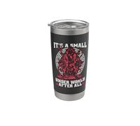 Es un pequeño mundo bajo después de la mitología griega de los dioses antiguos Vaso térmico de acero inoxidable de doble pared