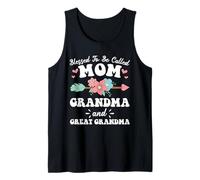 Es una bendición ser llamada mamá, abuela y bisabuela Floral Camiseta sin Mangas