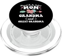Es una bendición ser llamada mamá, abuela y bisabuela Floral PopSockets PopGrip para MagSafe