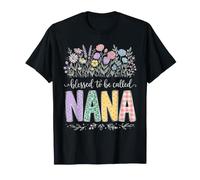 Es una bendición ser Llamada Nana Floral Design Camiseta