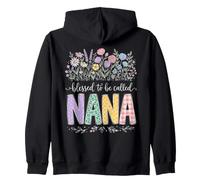 Es una bendición ser Llamada Nana Floral Design Sudadera con Capucha