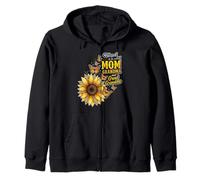Es una bendición ser Llamadas mamá y Abuela Sunflower Leopard Mom Sudadera con Capucha
