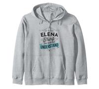 Es una Cosa de Elena Que no entenderías Divertido Nombre Elena Sudadera con Capucha