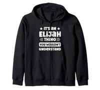 Es una Cosa de Elías Que no entenderías Gracioso Elijah Sudadera con Capucha