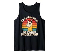 Es una cosa de llama que no entenderías Llama retro Camiseta sin Mangas